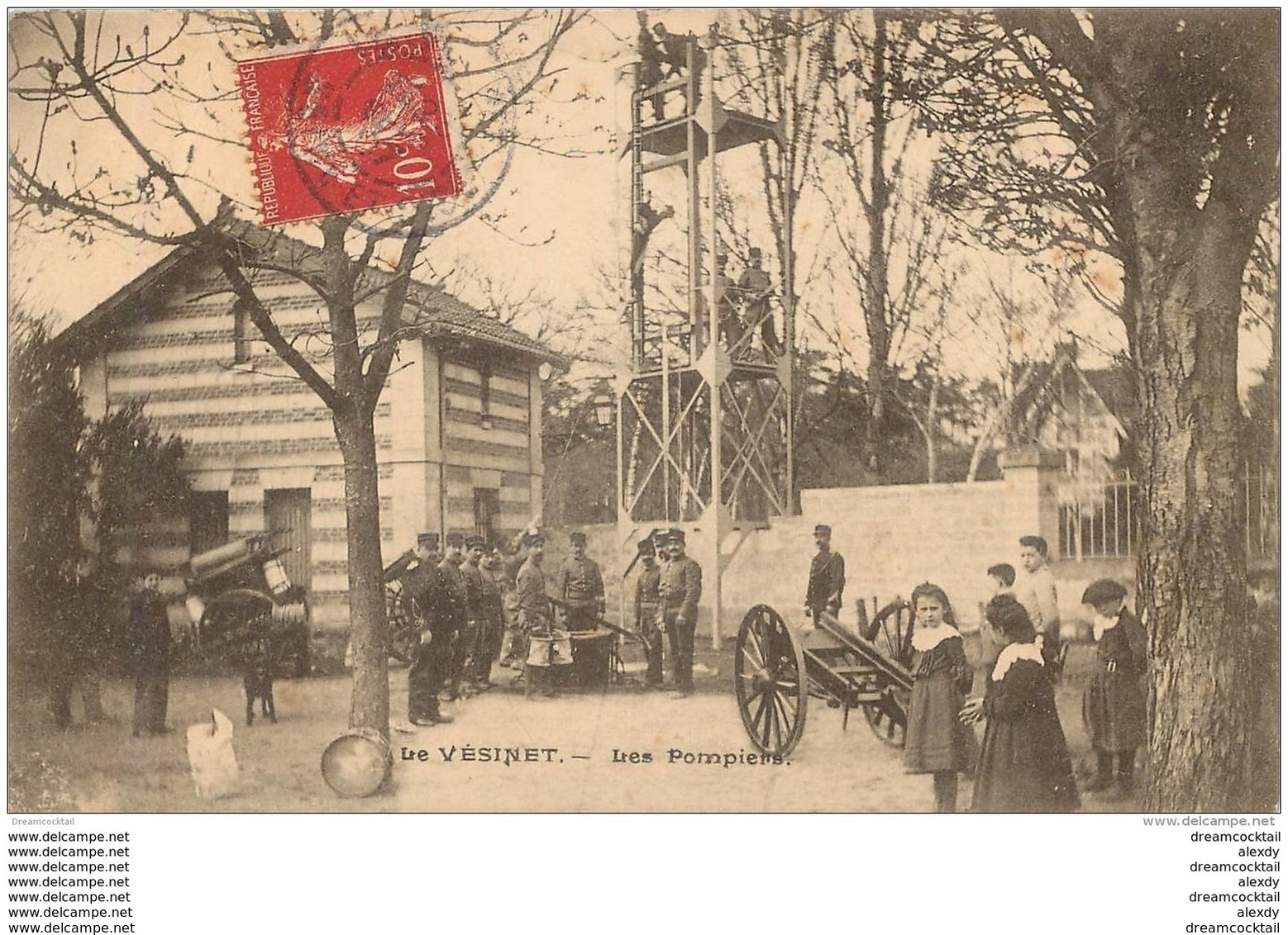 WW 78 LE VESINET. Les Pompiers à L'excercice 1907 - Le Vésinet