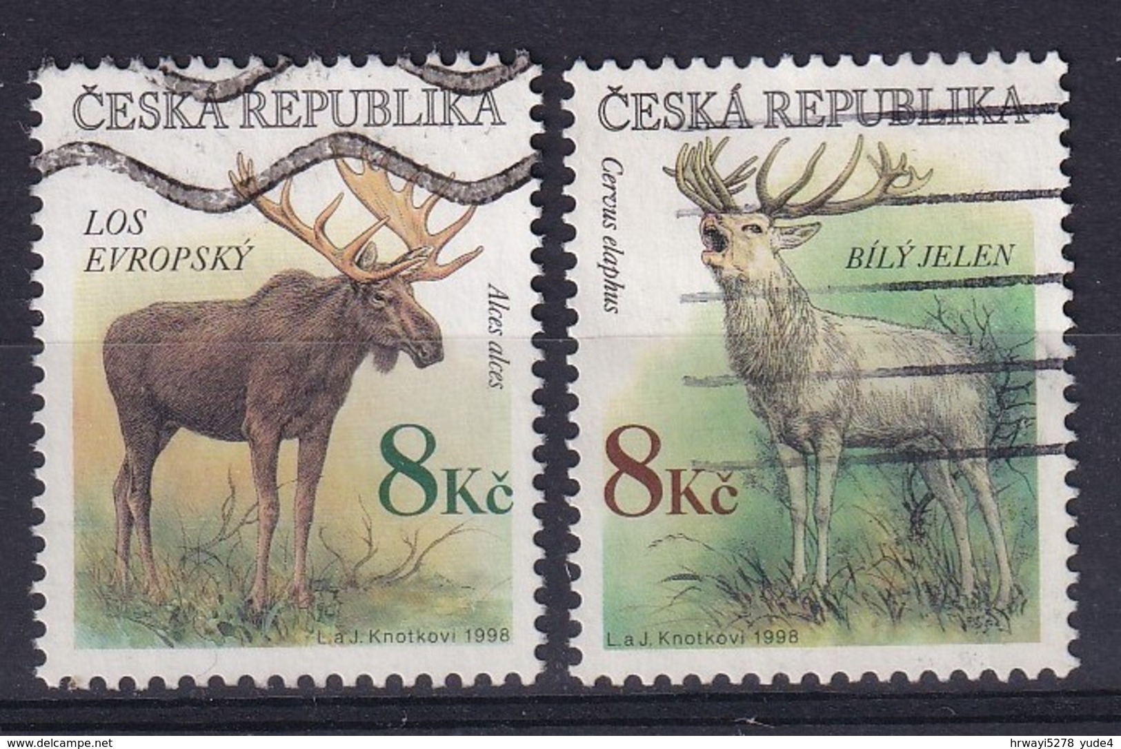 Czech Republic 1998, Animals Minr 180-181 Vfu - Gebruikt