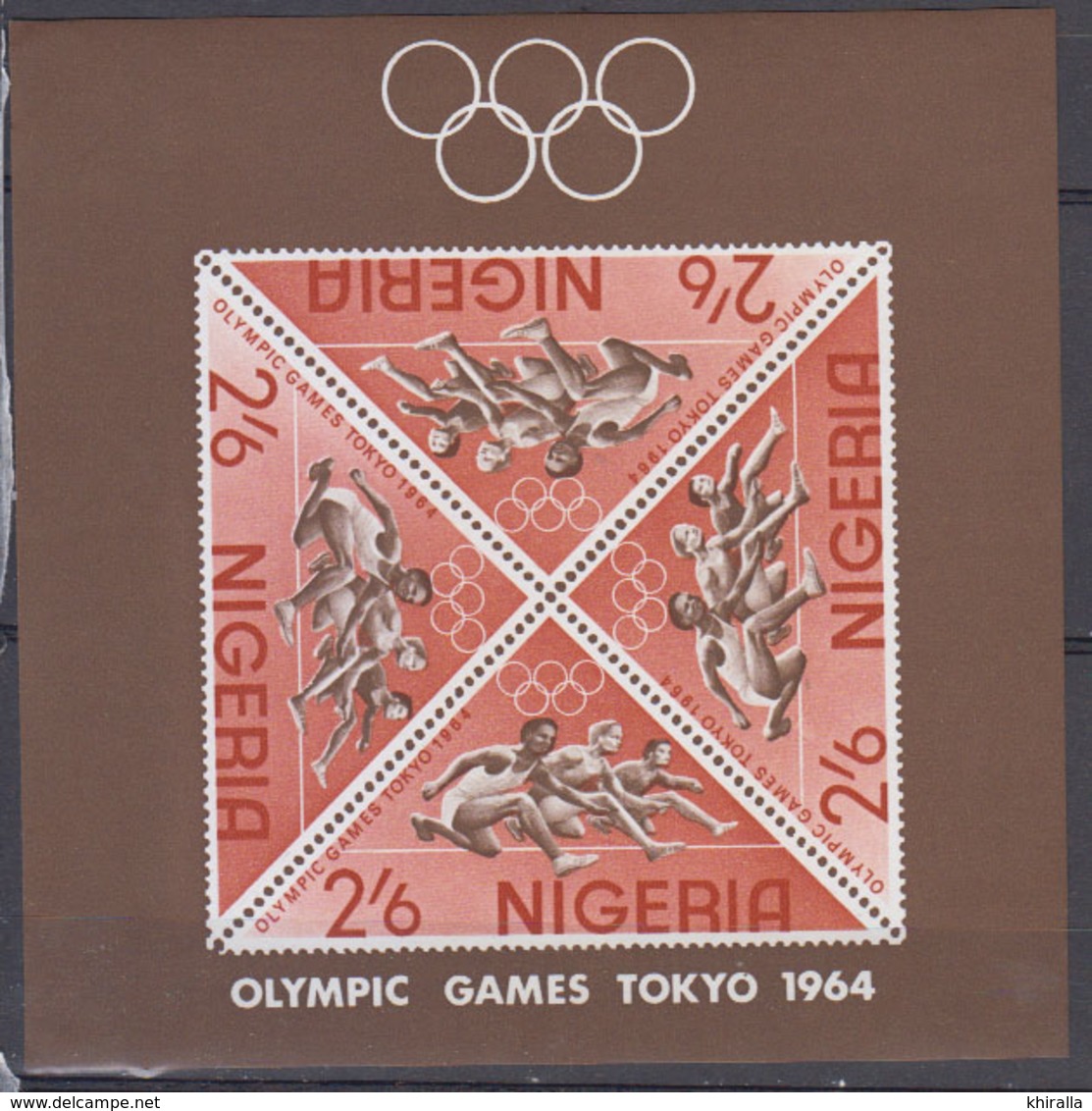 NIGERIA     1964   Jeux Olympiques TOKYO       BF   N°   4       COTE    6 € 50 - Nigeria (1961-...)