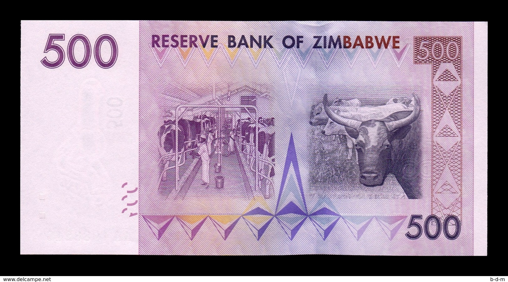 Zimbabwe 500 Dollars 2007 Pick 70 AA SC UNC - Simbabwe