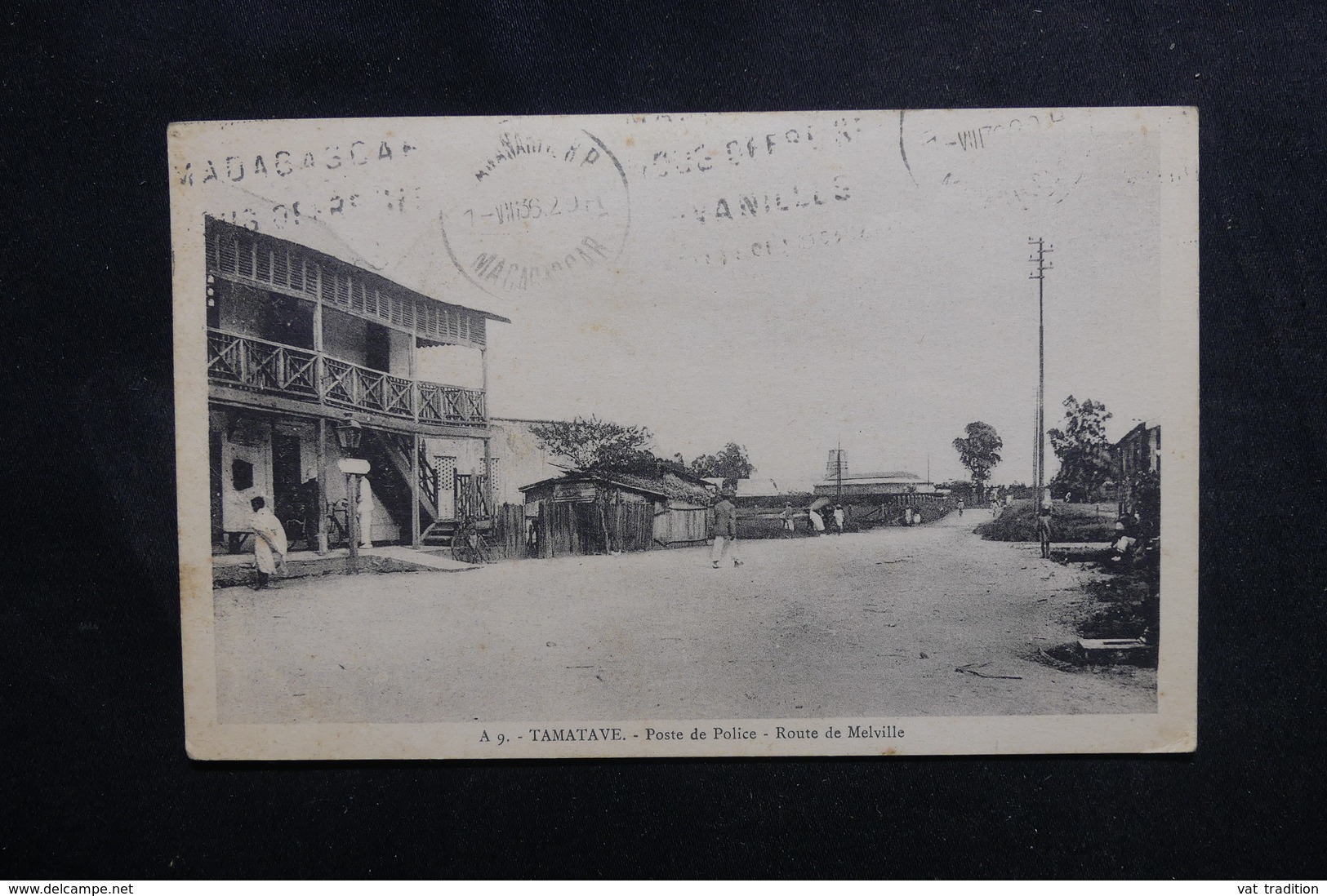 MADAGASCAR - Oblitération Ambulant " Tamatave / Tananarive N°1 " Sur Carte Postale Pour Tananarive En 1936 - L 49993 - Covers & Documents