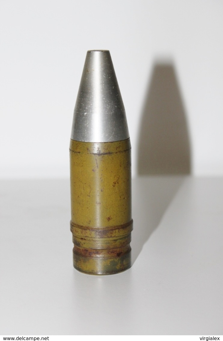 Fusée / Ogive De Munition 30mm DIDACTIQUE - Militaria / Arme / Artillerie / Obus / Explosif / Projectile / Militaire - Armes Neutralisées