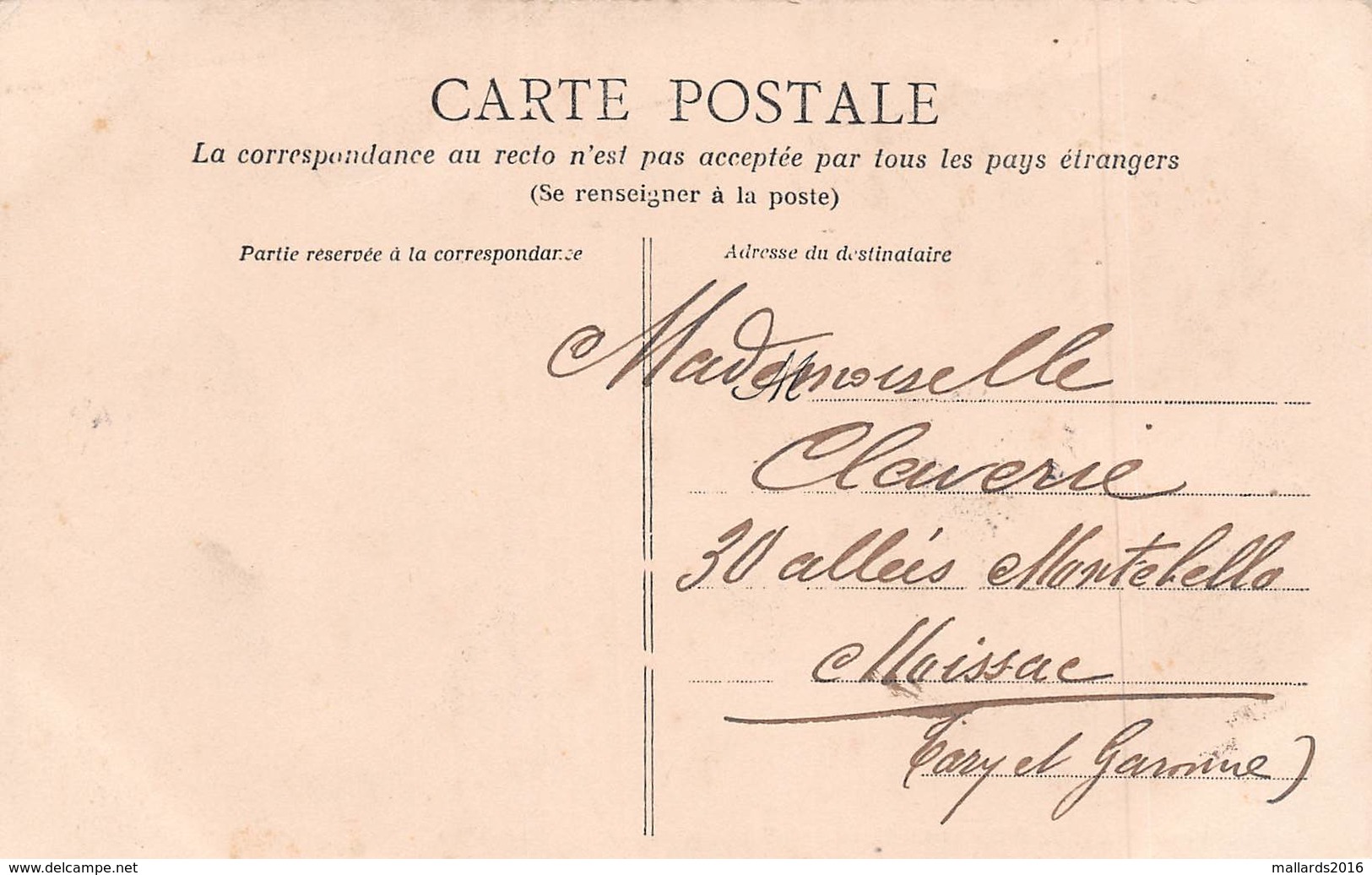 ROUTE DE NUAILLE - POSTED IN 1906 ~ AN OLD  POSTCARD #9R78 - Altri & Non Classificati