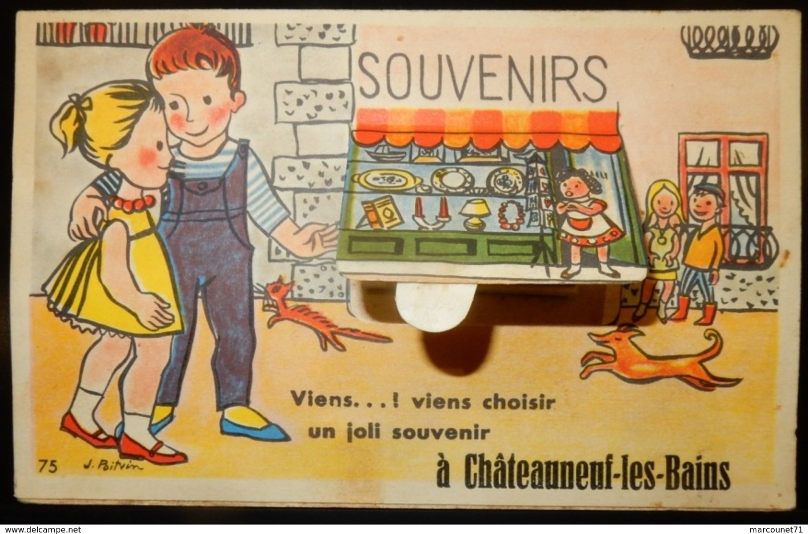 63 CPA CHATEAUNEUF LES BAINS SOUVENIRS - Autres & Non Classés