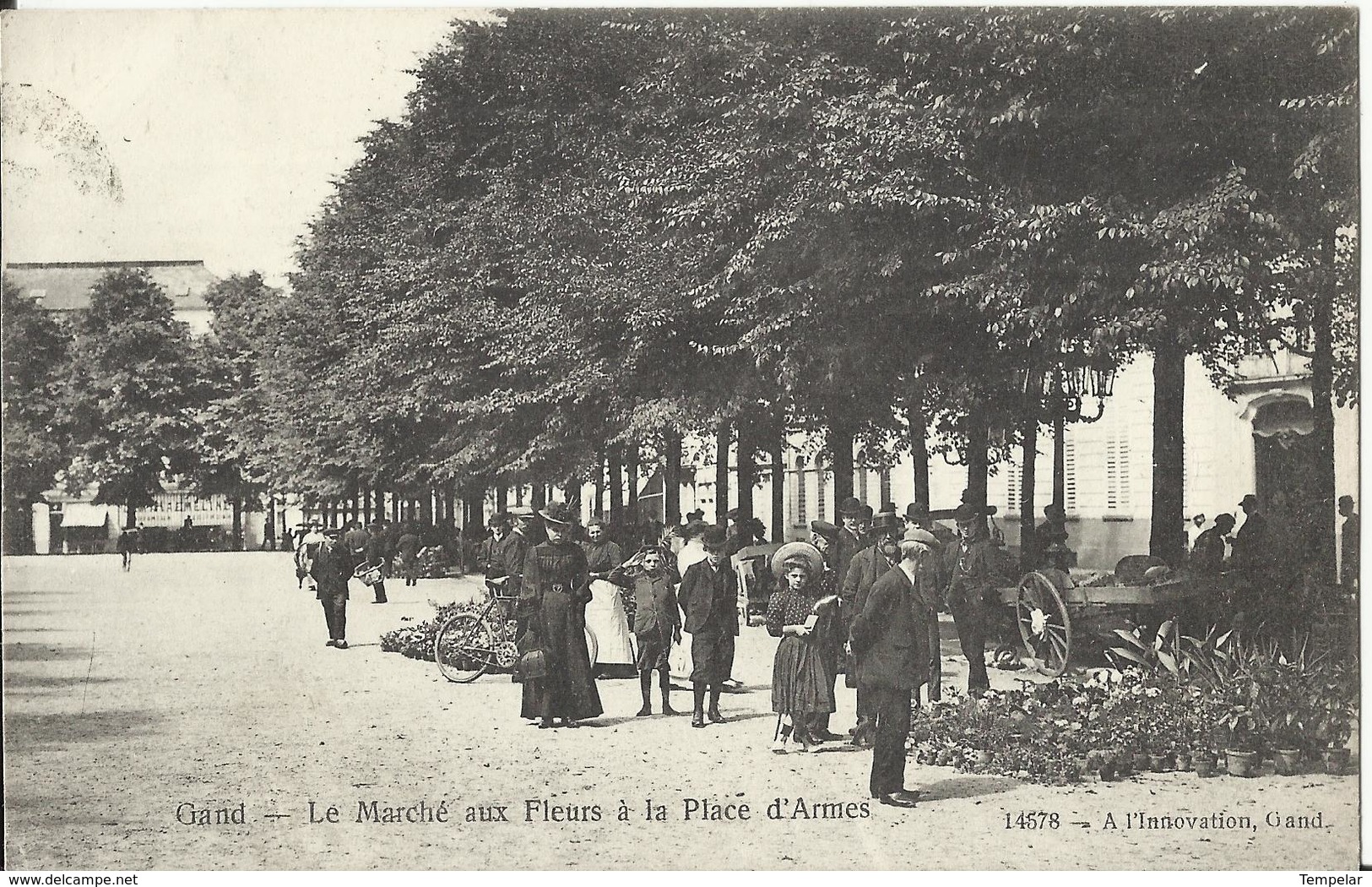 Gand Gent Le Marché Aux Fleurs à La Place D' Armes N° 14578 - 1908 - Gent
