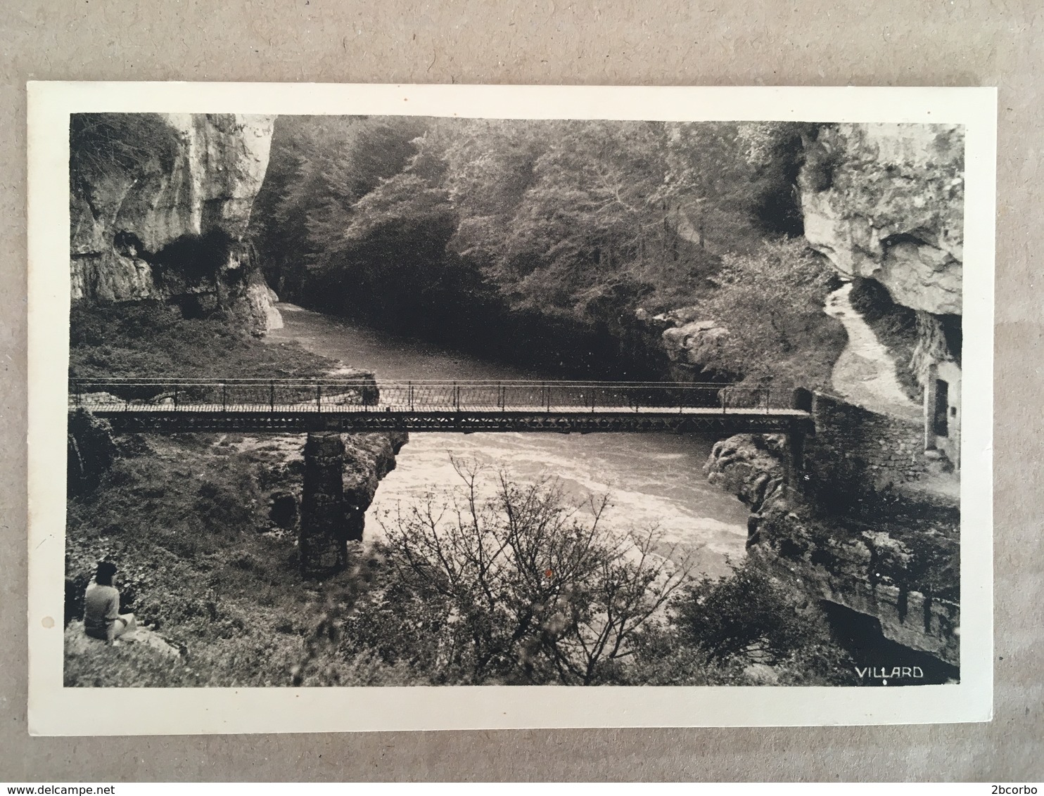 AIN CPA BELLEGARDE LA PASSERELLE D'ARLOD - Bellegarde-sur-Valserine