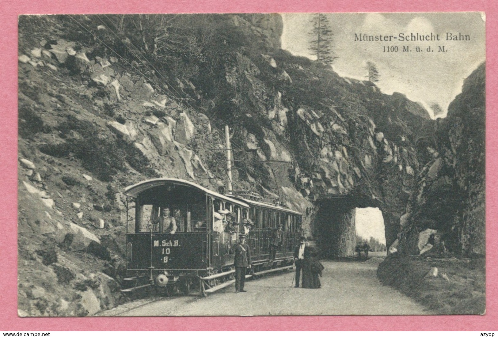 68 - Vogesen - MUNSTER - SCHLUCHT - Tramway électrique - Bergbahn - Zahnradbahn - Schluchtbahn - Tunnel KRAPPENFEL - Altri & Non Classificati