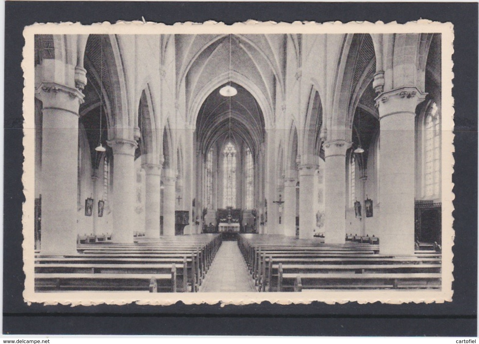 LOMMEL-DORP-BINNENZICHT KERK-UITGAVE JANSEN-VREYS-IN'T BAZARKEN-NIET VERSTUURD-ZIE 2 SCANS - Lommel