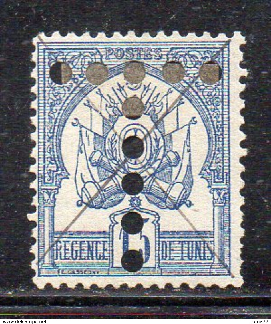 APR774 - TUNISIA 1888 ,  Yvert N. 4  Usato (2380A) Cifre Magre - Postage Due