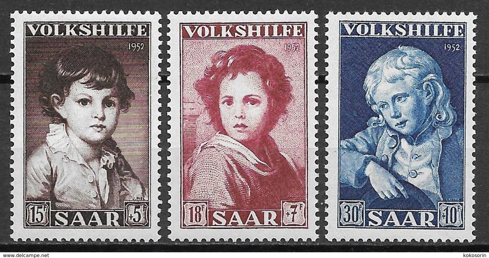 Saar 1952, Complete Set MNH - Nuovi