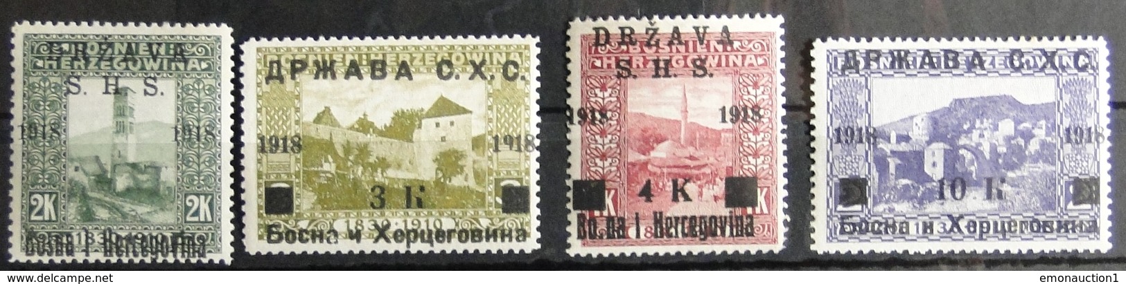 YUGOSLAVIA  SHS BOSNIA 1918-1919 - Nuevos