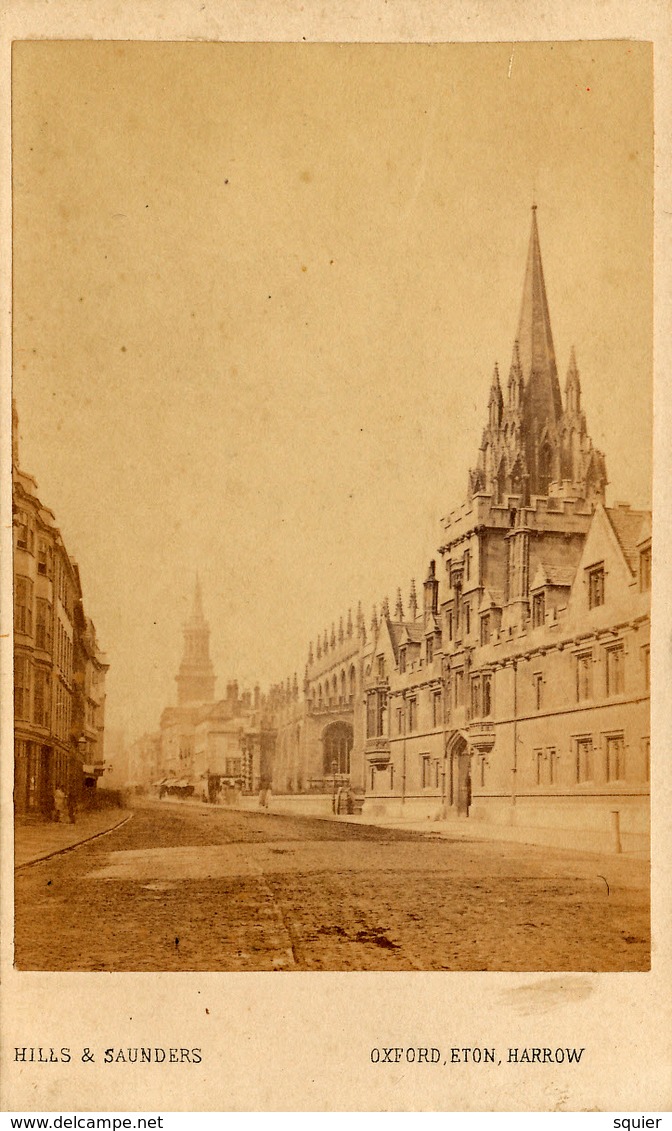CDV, Oxford, High Street,St. Mary's Church, Hills Saunders - Old (before 1900)