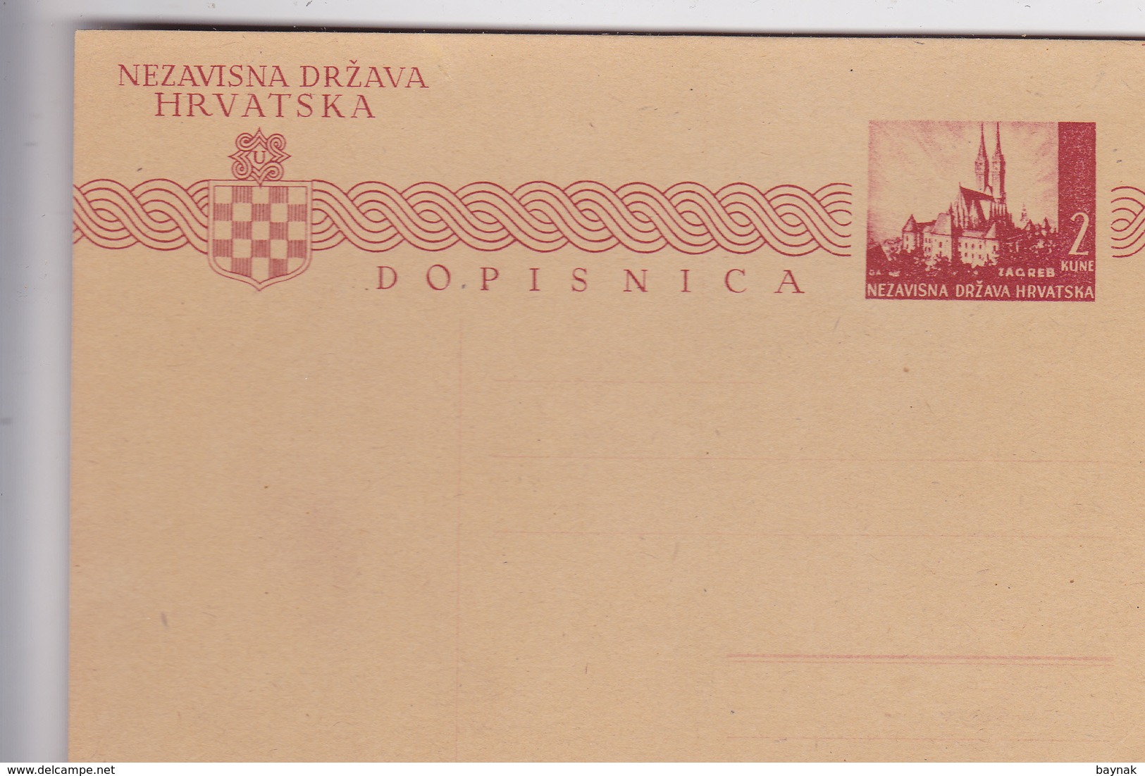 CROATIA   --  NDH  --  DOPISNICA - Kroatien