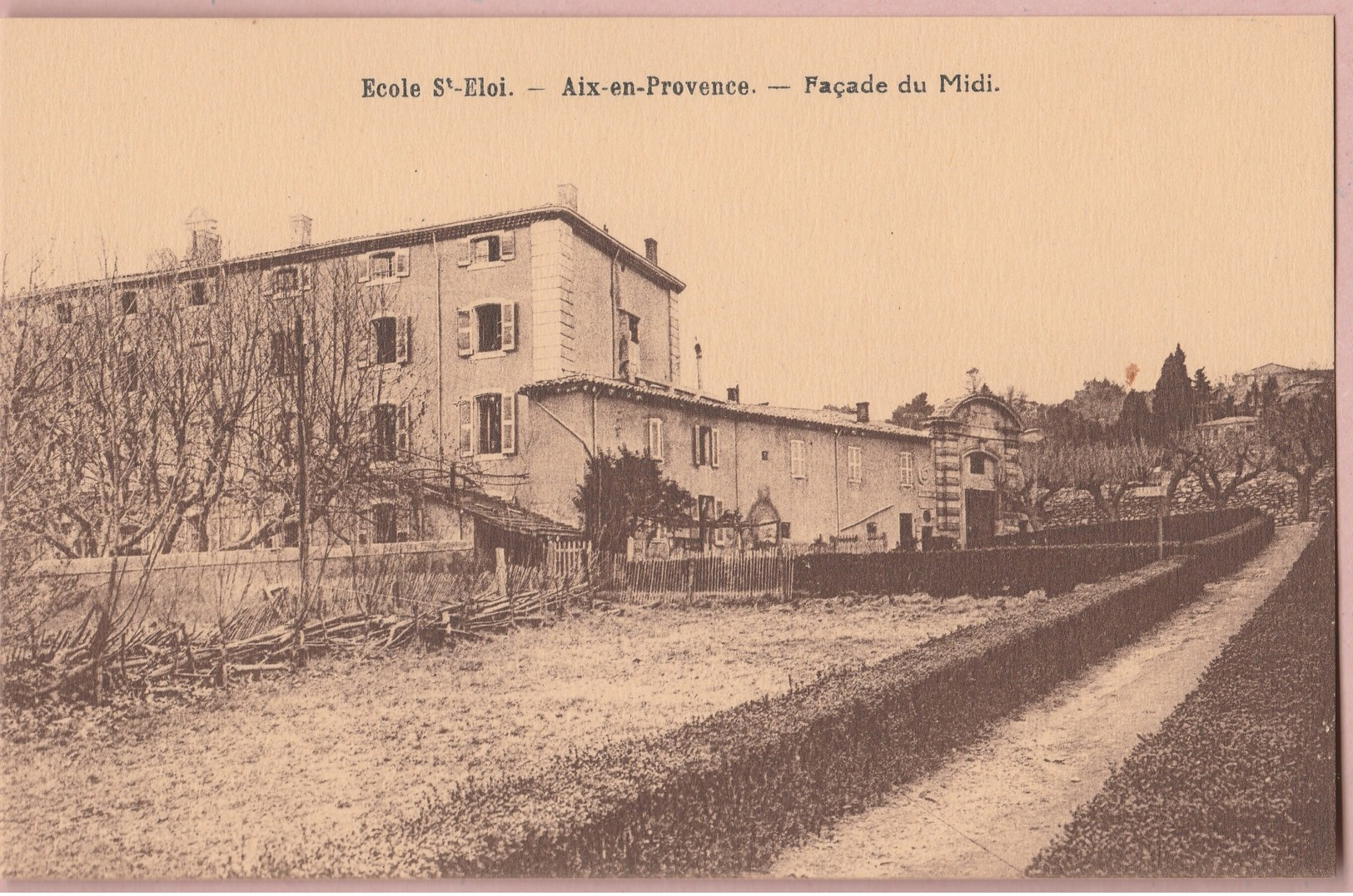 F - 13 Aix-en Provence Ecole St Eloi - Façade Du Midi - Aix En Provence