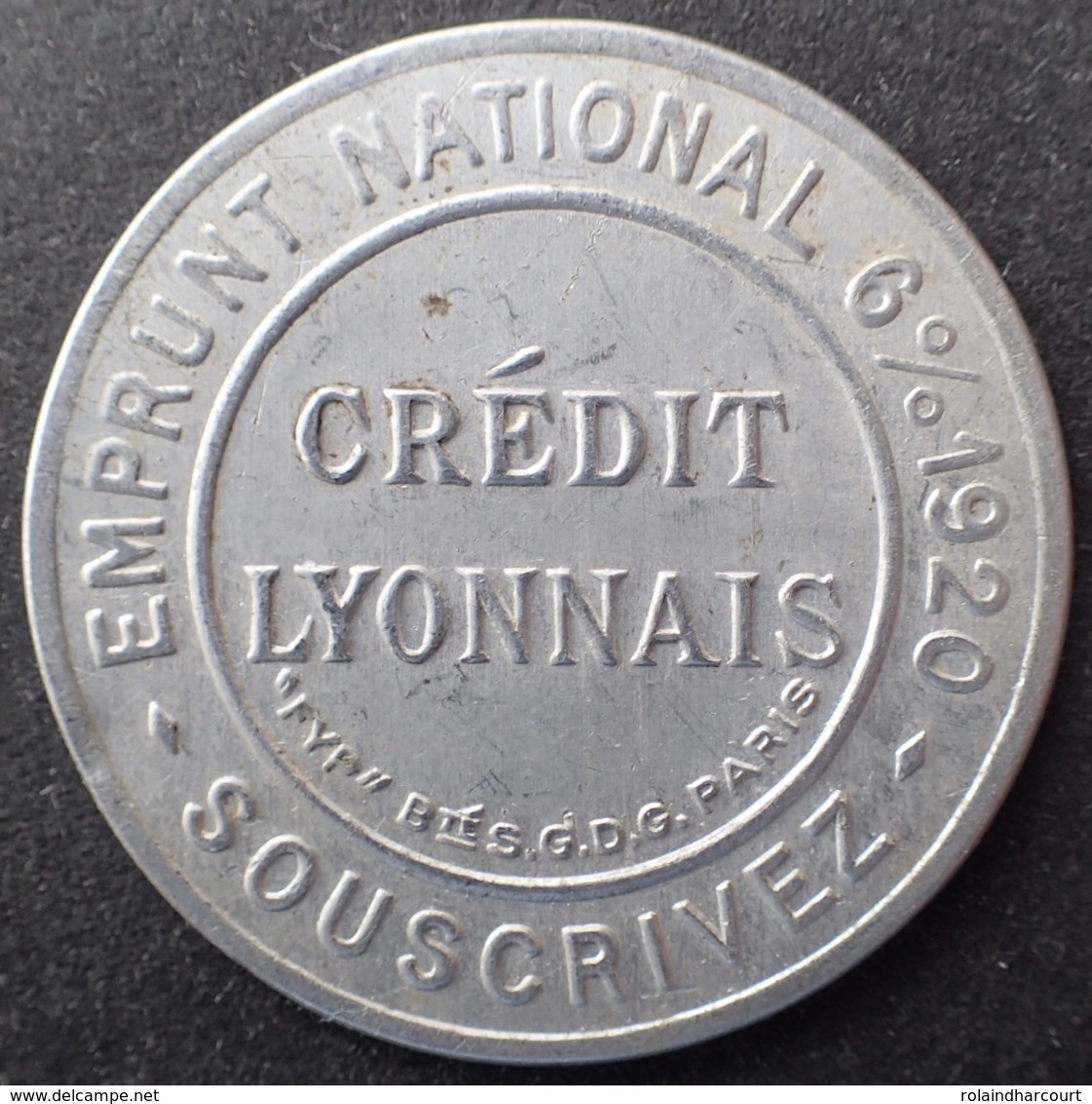 R1189/394 - 1920 - TYPE SEMEUSE CAMEE - TIMBRE-MONNAIE - EMPRUNT NATIONAL CREDIT LYONNAIS 6% - Autres & Non Classés