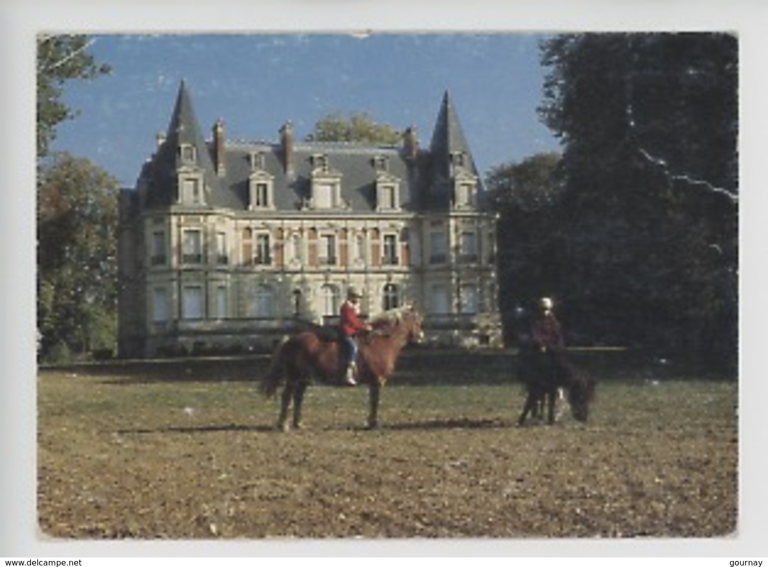 Hommes : Château De La Briche, Chevaux Sport équestre (cp Vierge N°19495) - Sonstige & Ohne Zuordnung