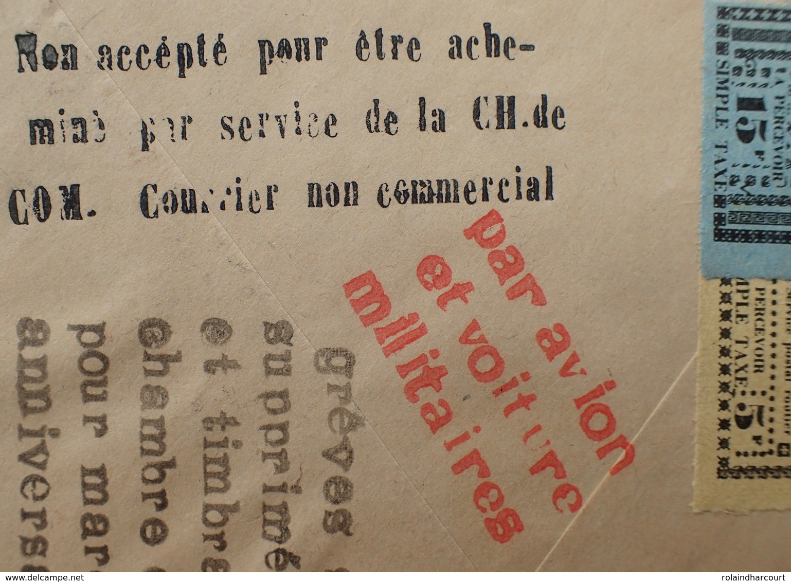 R1949/1695 - ✉️ COMMEMORATIVE HORS SAC De SAUMUR Pendant Le Gréve Des PTT Du 14 AOÛT 1953 - PIECE NUMEROTEE - Other & Unclassified