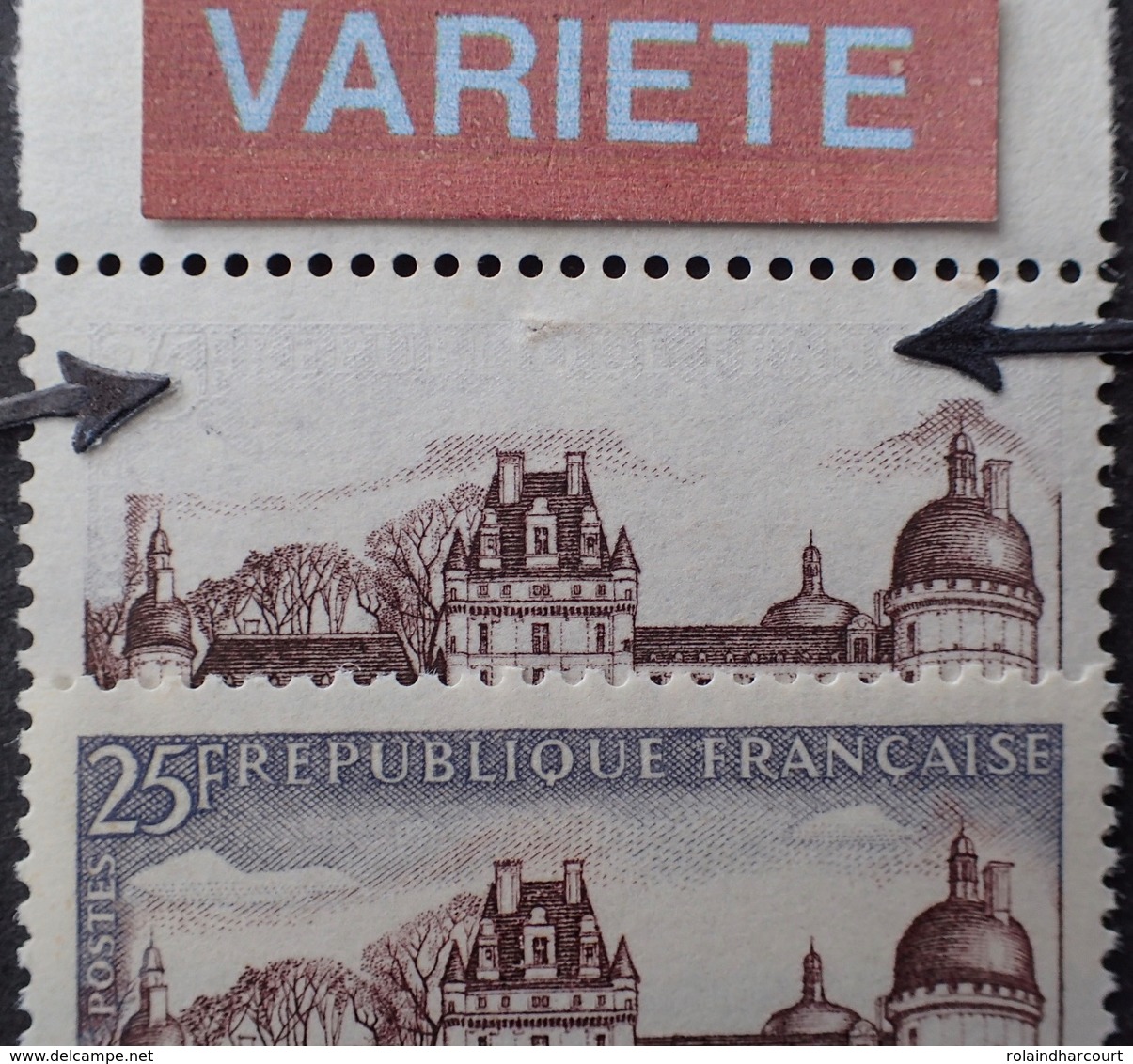 R1949/1697 - 1957 - VALENCAY - N°1128 NEUF** BdF - SUPERBE +++ VARIETE ➤➤➤ Légende Nord Absente Sans Le Gris - Nuevos