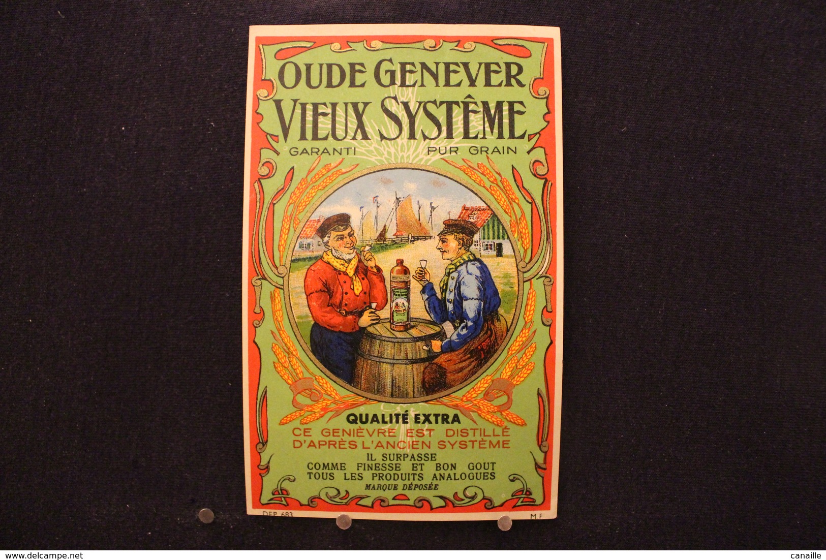 A.V.B.2/ Distillerie Stokerij -  Oude Genever Vieux Système - Qualité Extra  - 8,5 X14 Cm - Autres & Non Classés