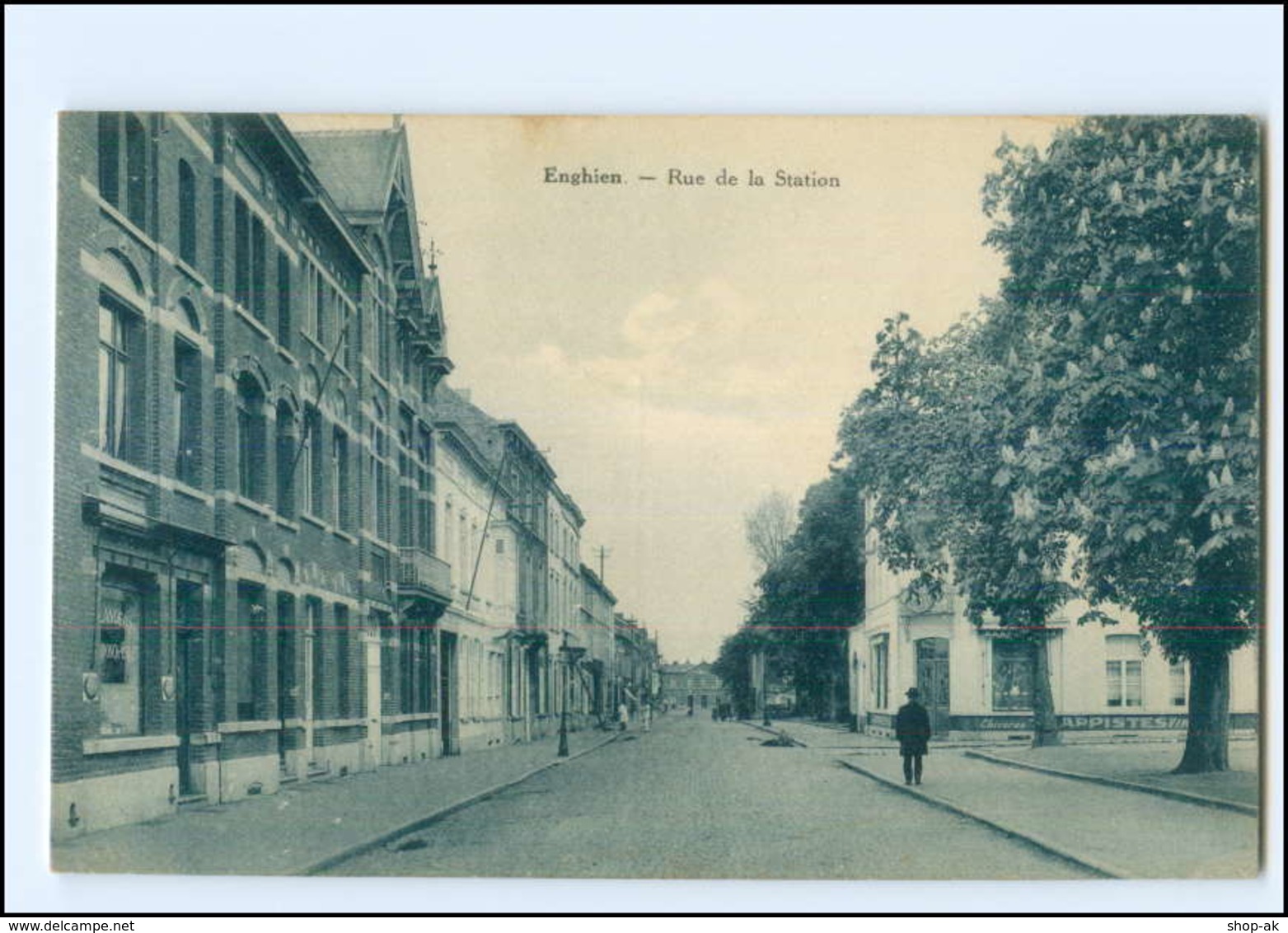 XX008441/ Belgien Enghien Rue De La Station 1940 AK - Sonstige & Ohne Zuordnung