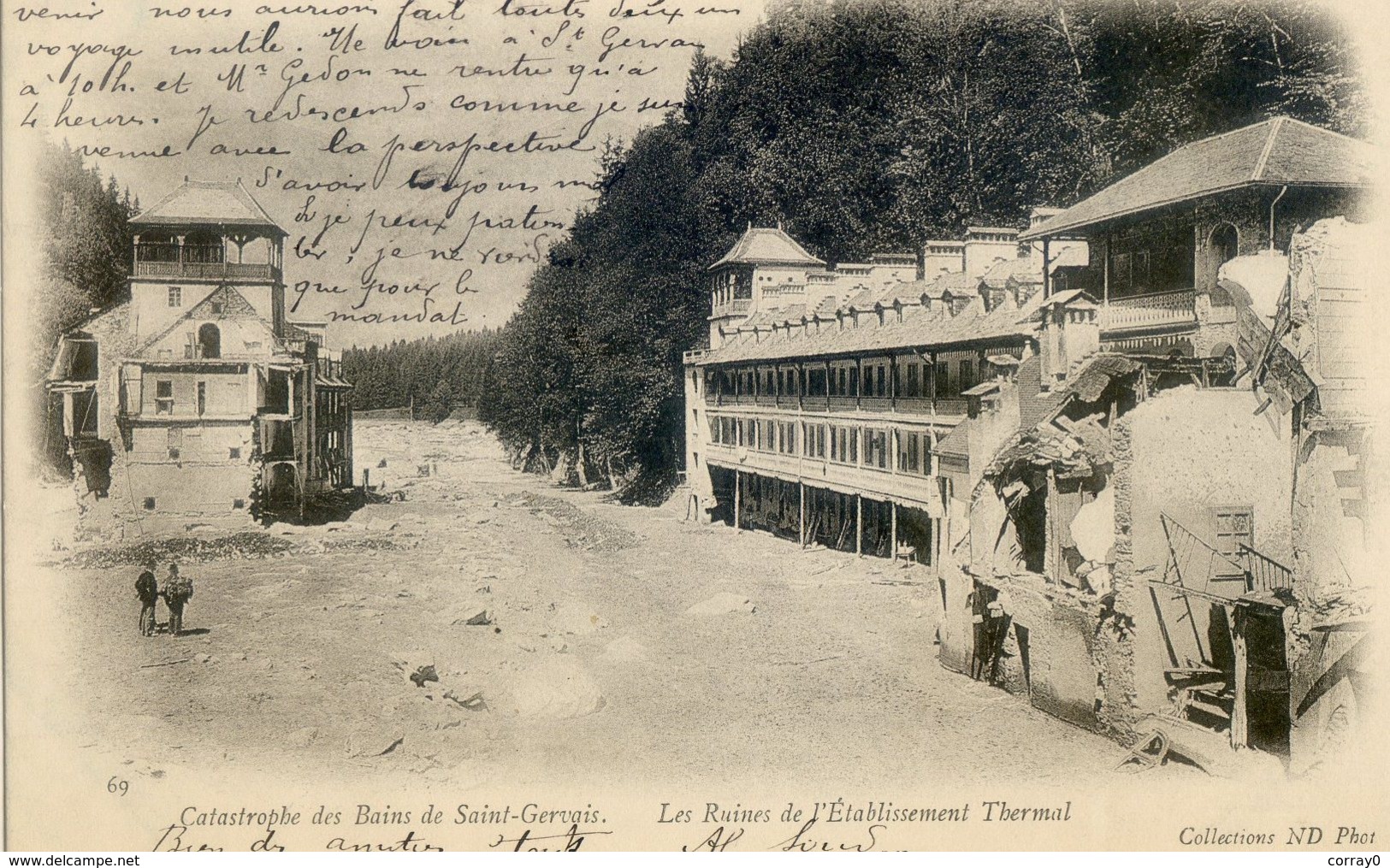 530B  ... .Catastrophe Des Bains De Saint Gervais. Les Ruines De L'Etablissement Thermal - Saint-Gervais-les-Bains