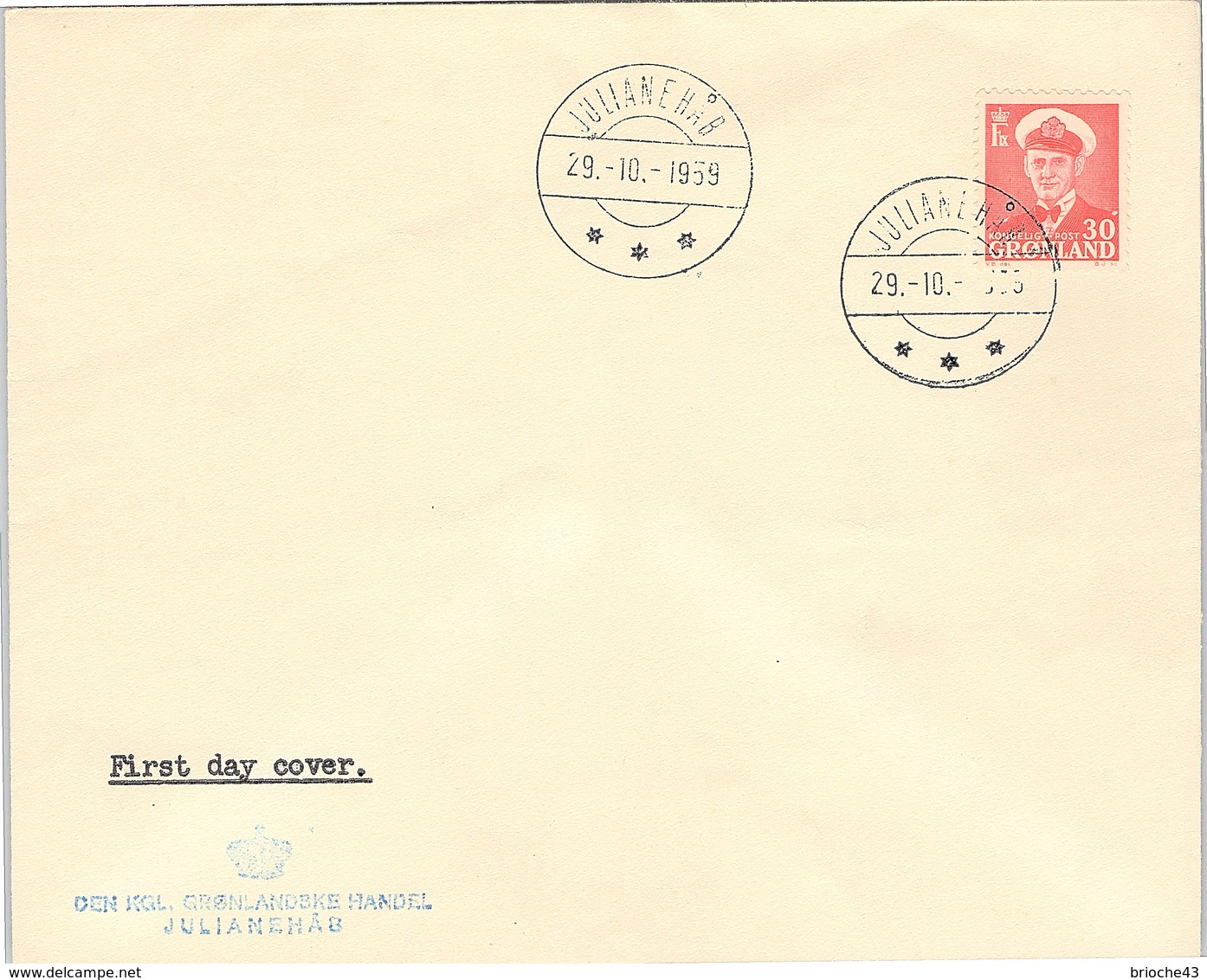 GROENLAND - GRONLAND - COVER 29.10.1959 / 1 - Storia Postale