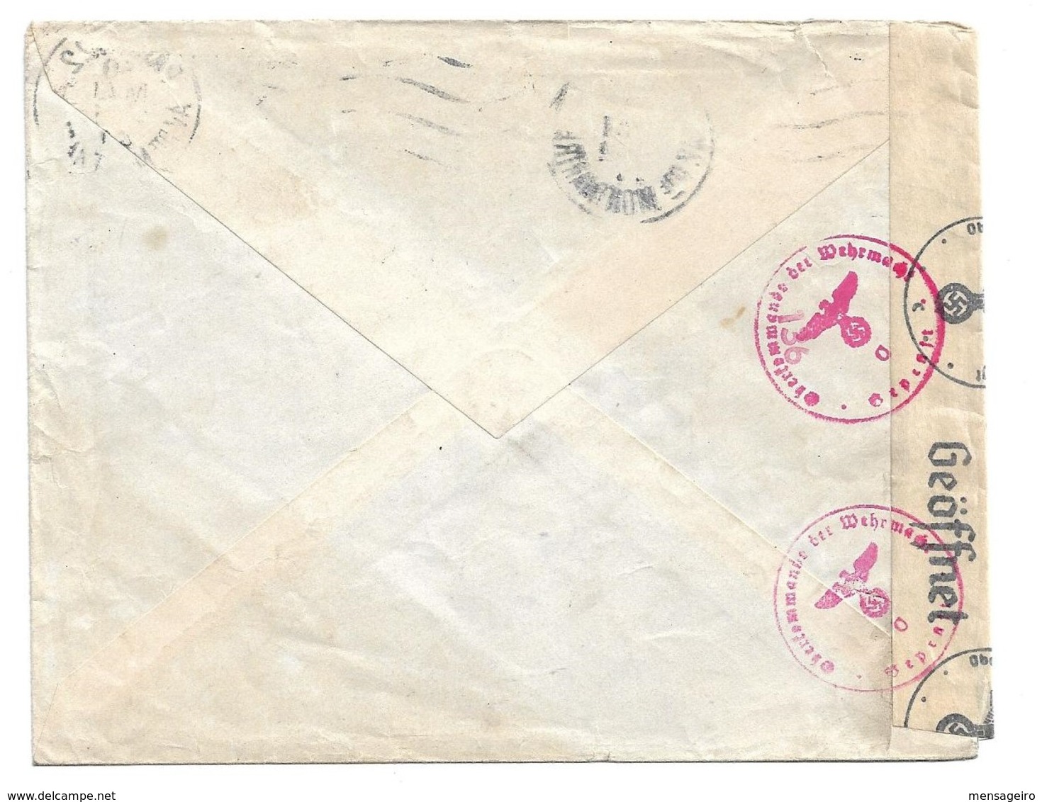 (C04) - Y&T N° 490 - LETTRE CENSURE ALLEMANDE PARIS 122 PTE MONTMARTRE => BELGIQUE 1941 - TARIF 1-20 GRS DU 01/01/1940 - Briefe U. Dokumente