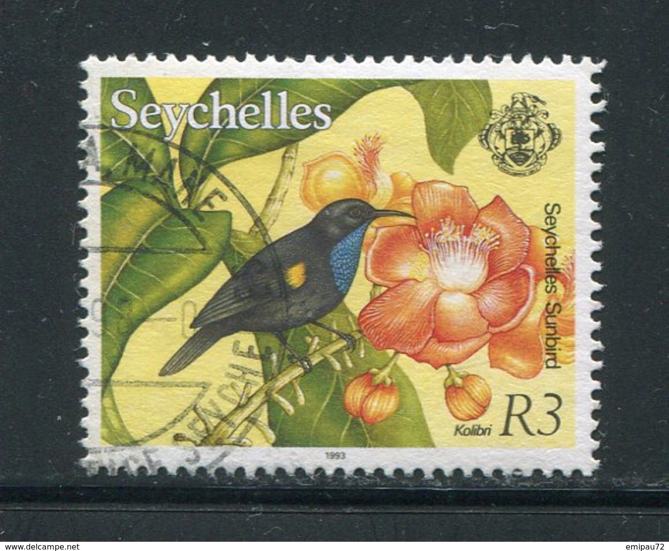 SEYCHELLES- Y&T N°762- Oblitéré (oiseaux) - Seychelles (1976-...)