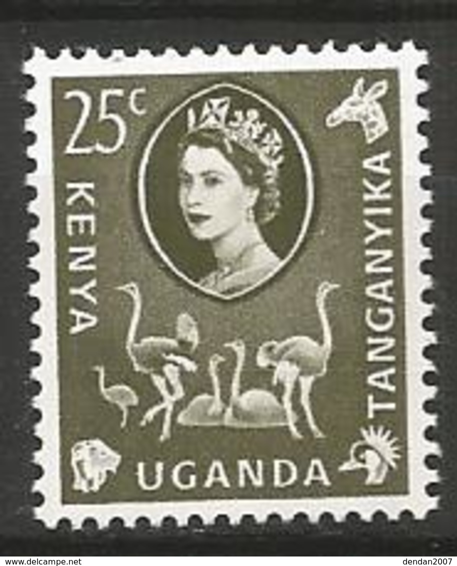 Kenya-Uganda-Tanganyika - MH 1960 - Common Ostrich (Struthio Camelus ) - Struzzi