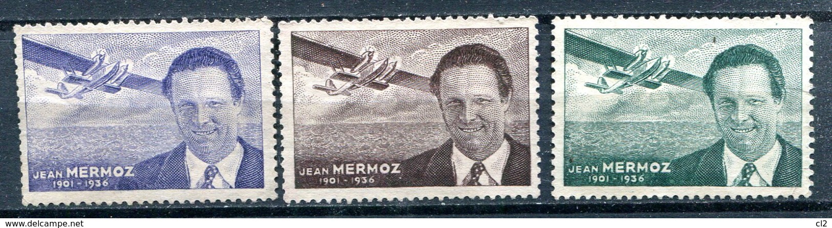 (o) - Jean MERMOZ (3 Teintes, Sans Gomme) - Aviación