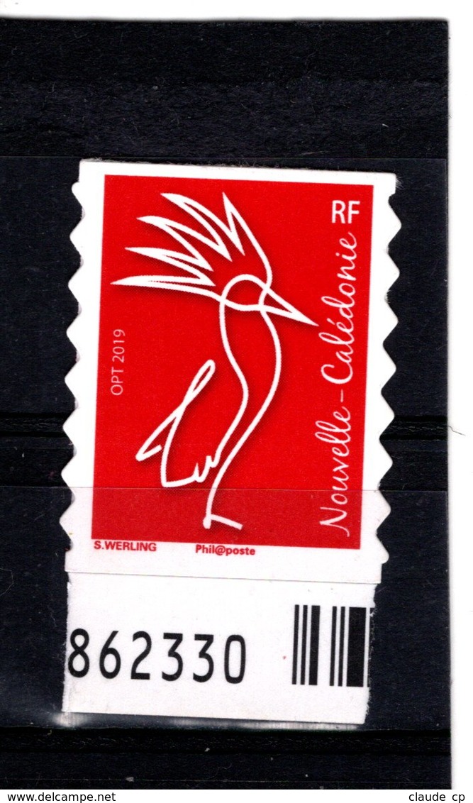 Nouvelle-Calédonie  Usage Courant Issu Du Carnet Cagou Nouvelle Série 2019  **  Werling - Unused Stamps