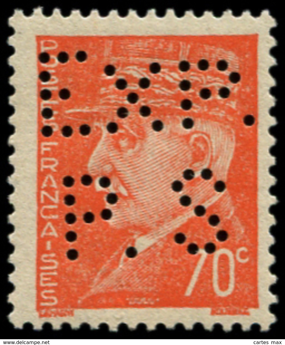 FRANCE Poste ** - 511, Perforé "Expo Saumur", Signé: 70c. Orange (Spink) - Cote: 60 - Unused Stamps