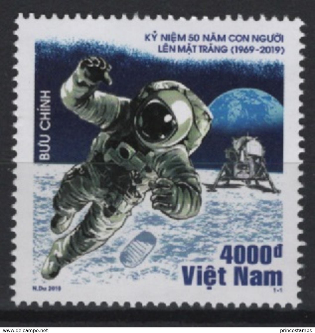 Vietnam (2019) - Set -  /  Espace - Space - Moon - Apollo - Astronaut - Altri & Non Classificati