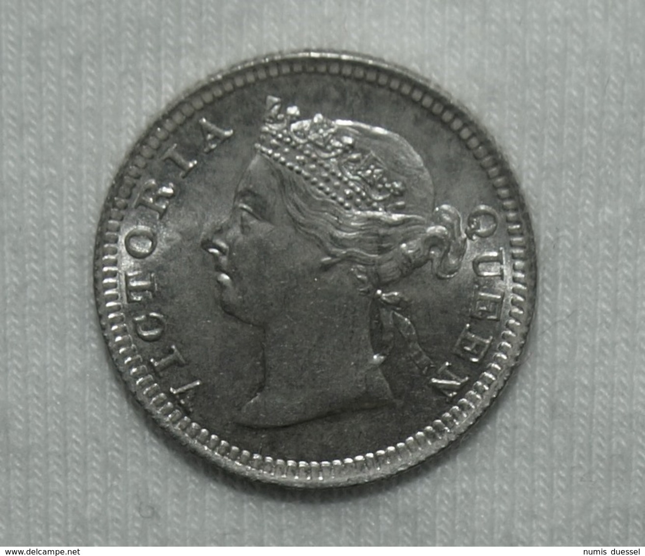 Silber/Silver Hongkong/Hong Kong Victoria, 1901, 5 Cents Funz/AU - Kolonies