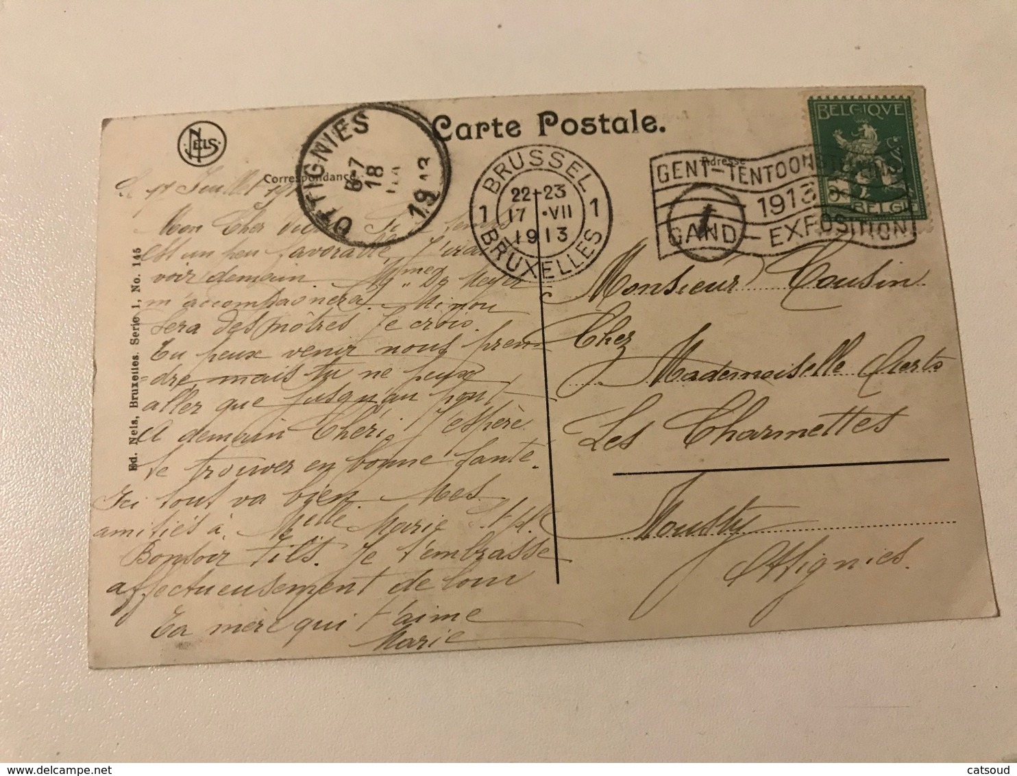 Carte Postale Ancienne (1913) Bruxelles-Woluwé Avenue De Tervueren Le Lac - Woluwe-St-Lambert - St-Lambrechts-Woluwe