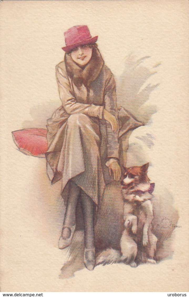 ILLUSTRATORS - A. Terzi - Woman & Dog - Otros & Sin Clasificación