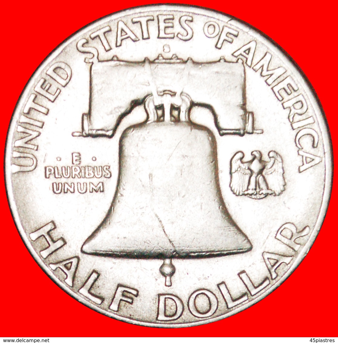 + LIBERTY BELL (1948-1963): USA ★ 1/2 DOLLAR 1949S SILVER FRANKLIN (1706–1790)! LOW START ★ NO RESERVE! - 1948-1963: Franklin