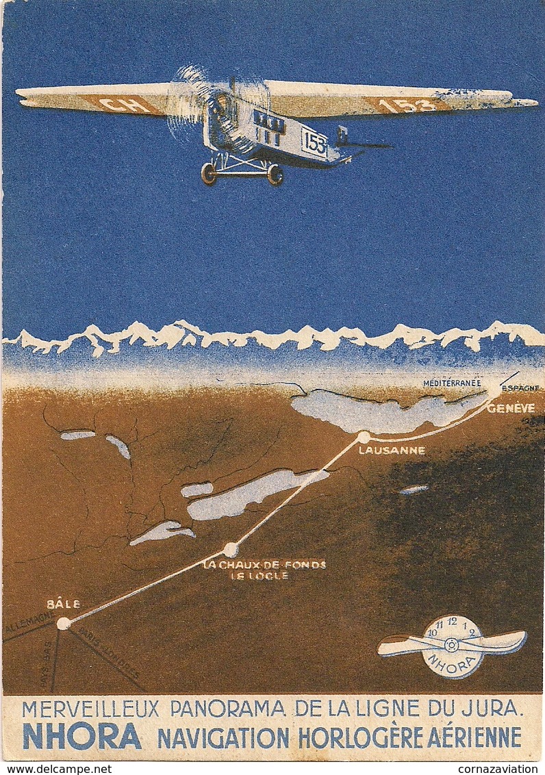 Aviation - NHORA - Navigation Horlogère Aérienne - La Chx-de-Fds - Superbe Et Rare - Autres & Non Classés