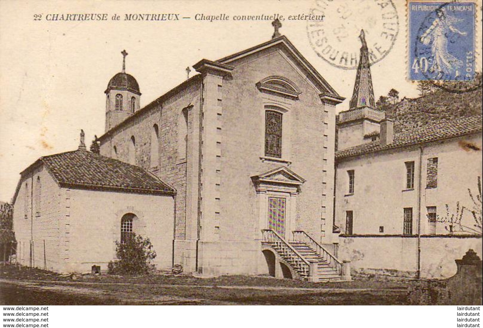 D83  CHARTREUSE DE MONTRIEUX  Chapelle Conventuelle, Extérieur  ..... - Andere & Zonder Classificatie
