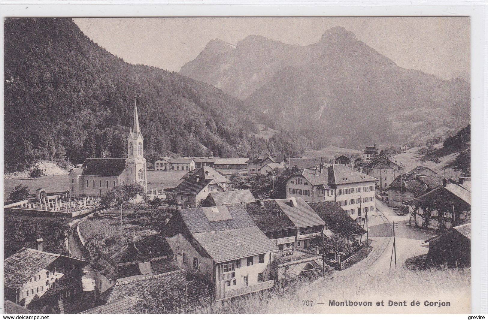 Montbovon - Vue Partielle, Dent De Corjon - Montbovon