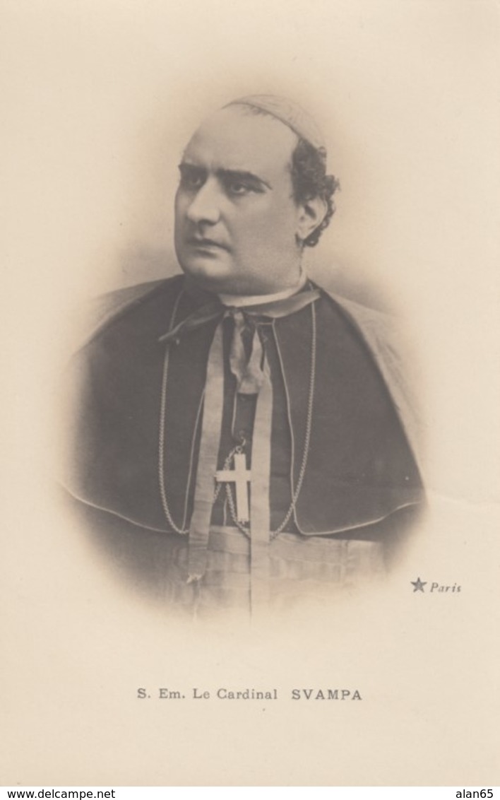 Cardinal Domenico Svampa, Italian Catholic Clergy, C1900s Vintage Real Photo Postcard - Other & Unclassified