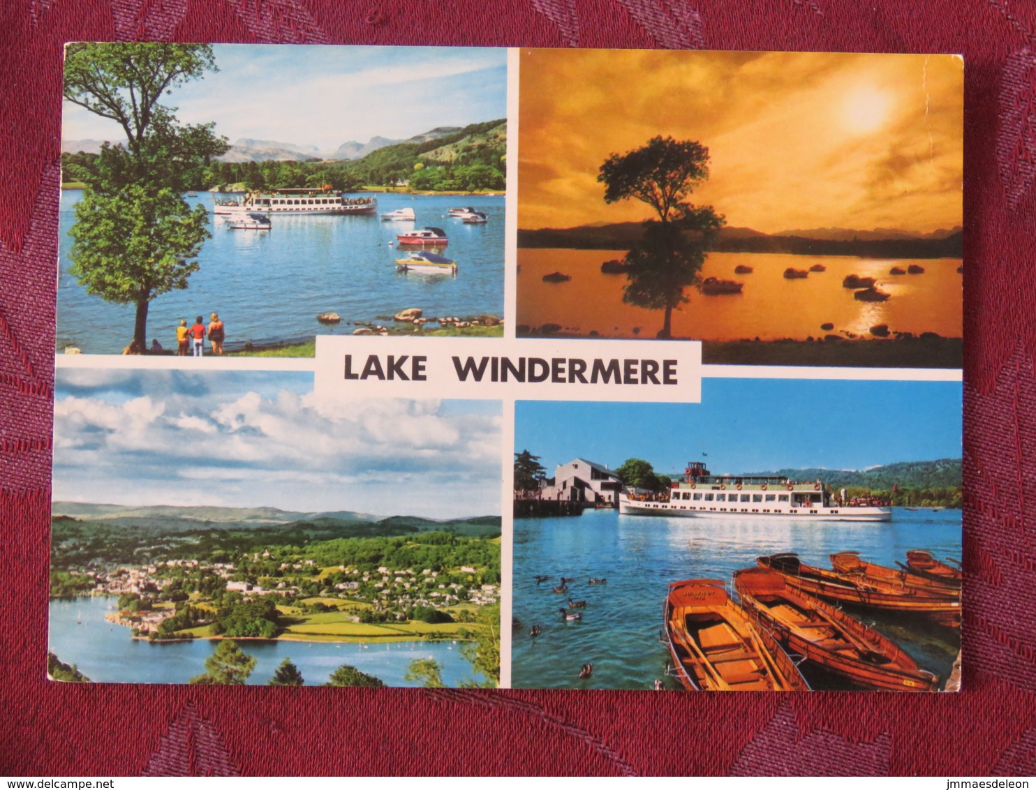 United Kingdom 1982 Postcard "Lake Windermere" To England - Machin Stamp - Covers & Documents