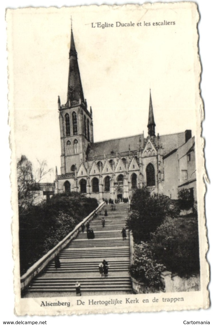 Alsemberg - De Hertogelijke Kerk En De Trappen - Beersel