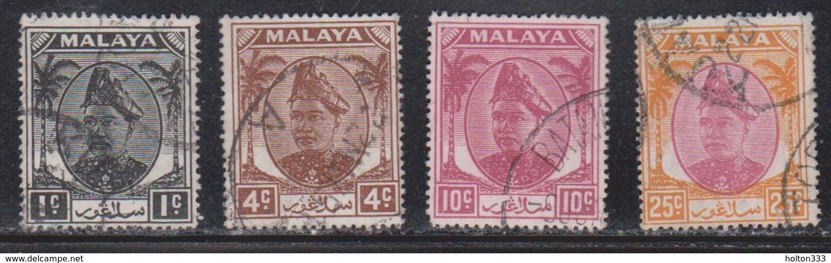 SELANGOR Scott # 80//89 Used - Selangor