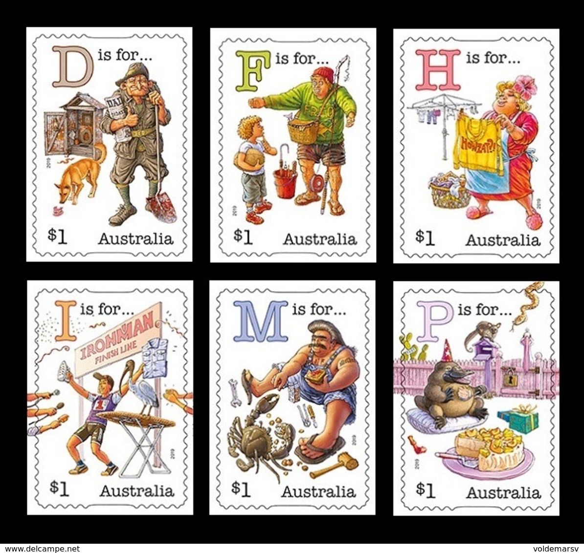 Australia 2019 Mih. 5027/32 Fair Dinkum Aussie Alphabet (self-adhesive) MNH ** - Ongebruikt