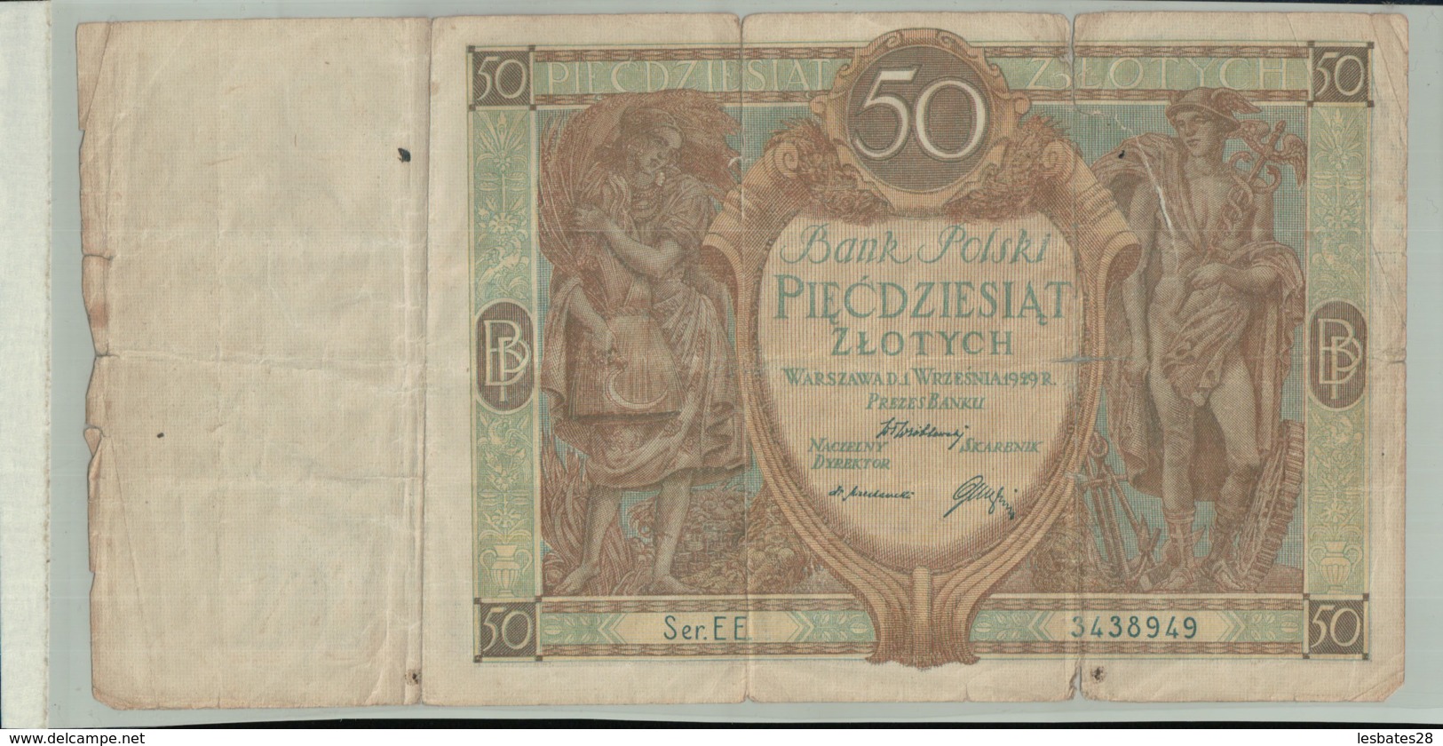 BILLET DE BANQUE Pologne Polski 50 Zlotych  1929  Janv 2020  Clas Gera - Pologne