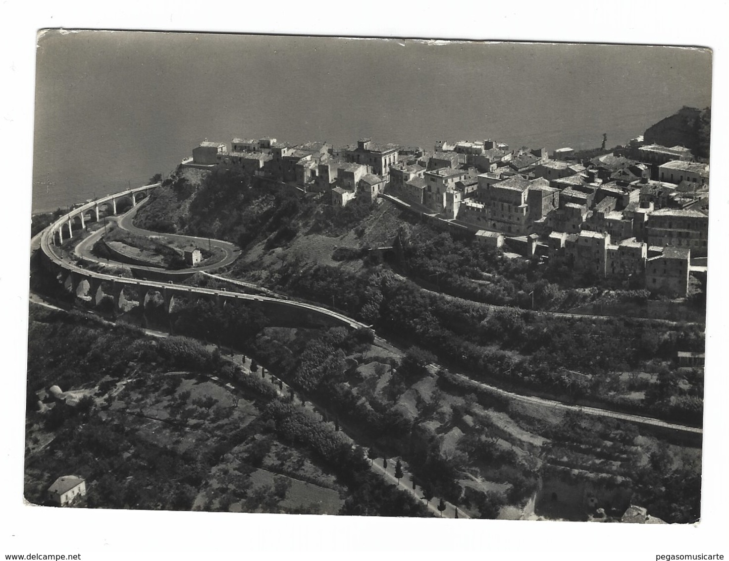 2286 - S VITO CHIETINO PANORAMA DALL' AEREO 1950 CIRCA CHIETI - Altri & Non Classificati