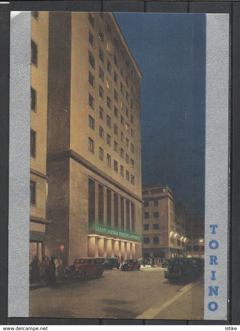 Italy, Torino, Grande Albergo Principi Di Piemonte, '50s. - Wirtschaften, Hotels & Restaurants