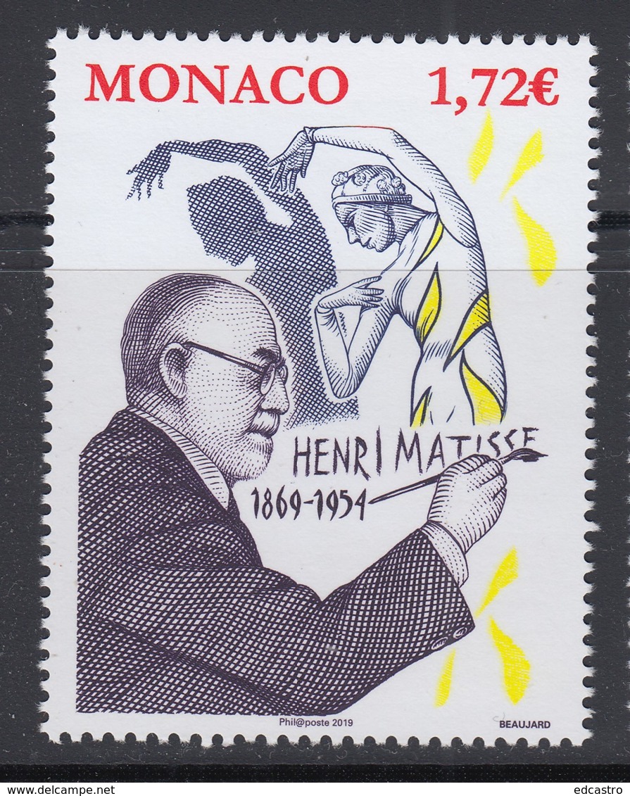 2.- MONACO 2019 150th Anniversary Of The Birth Of Henri Matisse - Impressionisme
