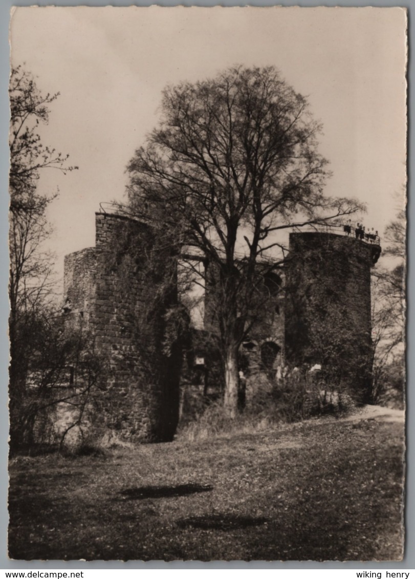 Mettlach - S/w Gruss Von Burg Montclair   Mit Zusatzstempel Burg Montclair 1957 - Kreis Merzig-Wadern